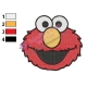 Sesame Street Elmo Face Embroidery Design 02